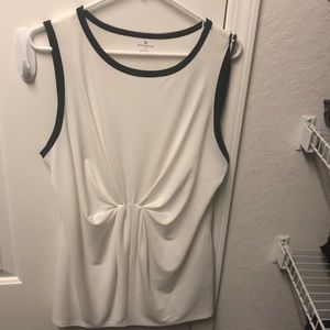 Worthington Cream and Black Tank